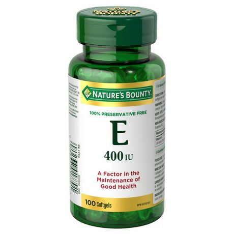 Nature's Bounty Vitamin E, 100 Softgels
