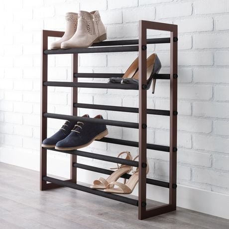 Mainstays 5 Tier Expandable Shoe Rack Walmart Canada