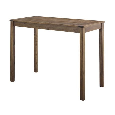 Acacia Wood Counter Height Table - Dark Brown