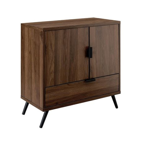 30 2 Door 1 Drawer Accent Cabinet Dark Walnut Walmart Canada   6000203515665 