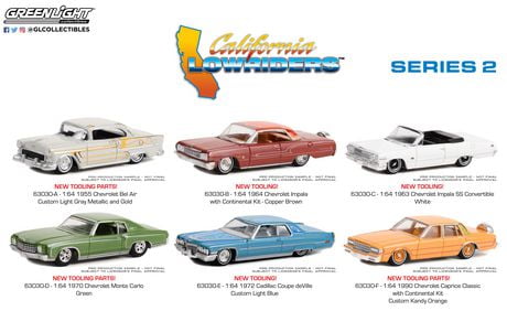 1:64 GreenLight California Lowriders Die-Cast Vehicles Series 2 ...