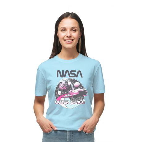 T-shirt à manches courtes Espace extra-atmosphérique pour femme de la NASA