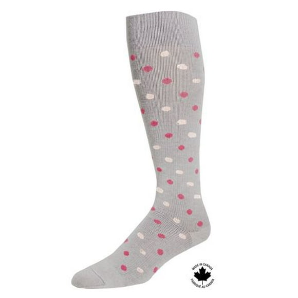 Paramedic Compression Socks with Polka Dots for Women 15-20 mmHg - Large, Paramedic Stylish Knee-High Polka Dots, Compression Socks for Wowen, 15-20 mmHg
