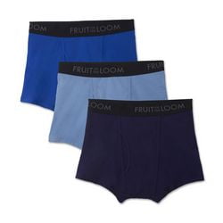 Fruit of the Loom Men's Breathable Short-Leg Boxer Briefs, 3-Pack, Sizes S-XL