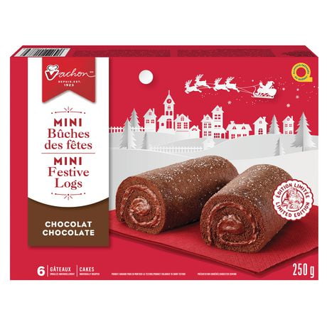 Vachon® Mini Festive Logs Chocolate Cakes, 250 g