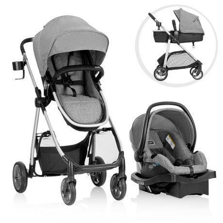 Evenflo Omni Plus Modular Travel System with LiteMax Sport Rear-Facing Infant Car Seat, Evenflo Omni Plus Travel System W/ Litemax Infant Car Seat