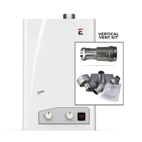 Eccotemp FVI12 Bundle vertical pour chauffe-eau au gaz naturel de 4,0 GPM intérieur