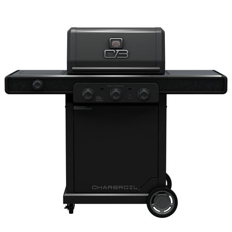 Char-Broil Pro Series™ 3-Burner Gas Grill with side burner- black