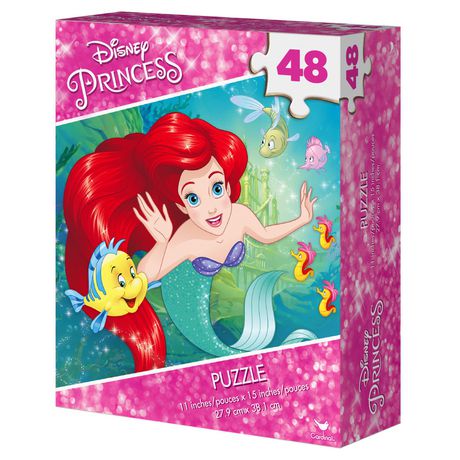 Belle New Kids Disney Princess Ariel Rapunzel 48 piece jigsaw puzzle