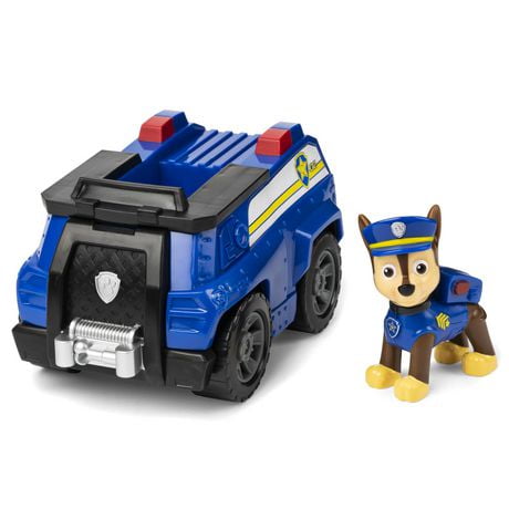 PAW Patrol, Chase’s Patrol Cruiser Vehicle with Collectible Figure, for Kids Aged 3 and Up, PAW Patrol
