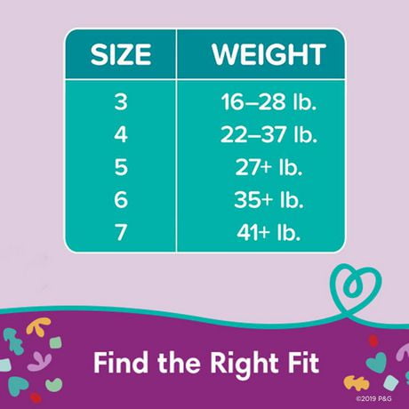 pampers size 6 weight