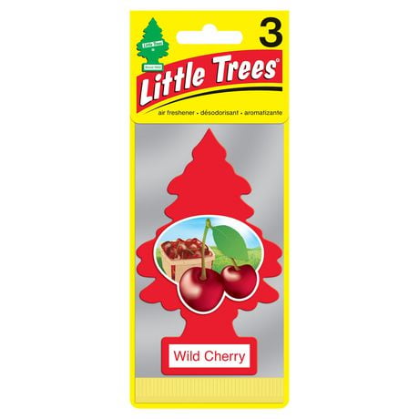 Assainisseur d'air LITTLE TREES Wild Cherry 3-Pack Paq. de 3