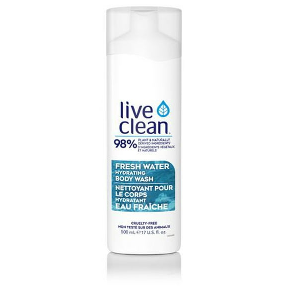 Live Clean Fresh Water Hydrating Body Wash, 500 mL, Body Wash