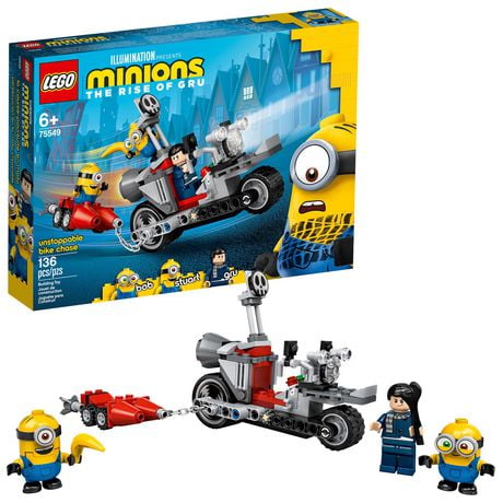 lego minions bike chase