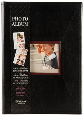 Pinnacle Frames 3-up Stitched Black Photo Album | Walmart Canada