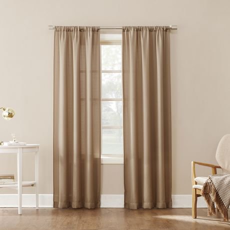 918 Textured Solid Curtain Panel | Walmart Canada