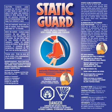 Static Guard No Cling Fabric Spray Walmart Canada