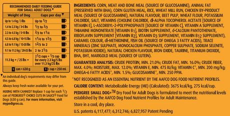 PEDIGREE SMALL DOG Chicken Dry Food for Small Adult Dogs