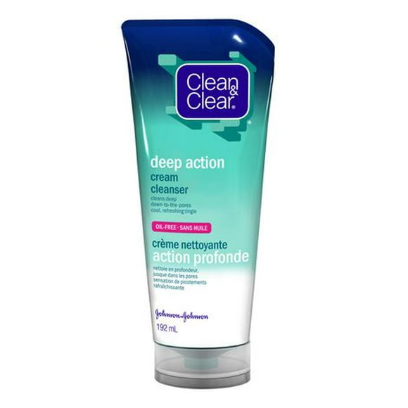 Clean & Clear Deep Action Cream Cleanser, 192 mL