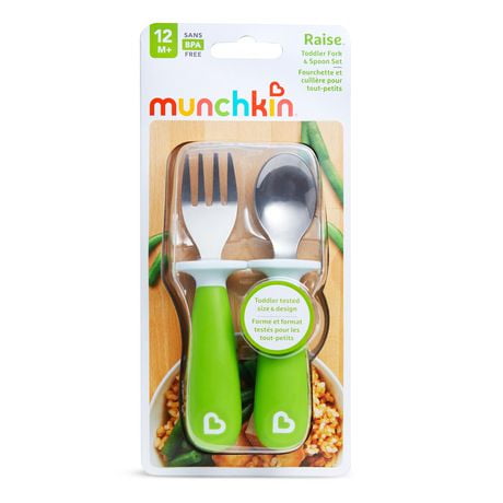 Ensemble Fourchette Et Cuillere Pour Tout Petit Munchkin Raise Vert Walmart Canada