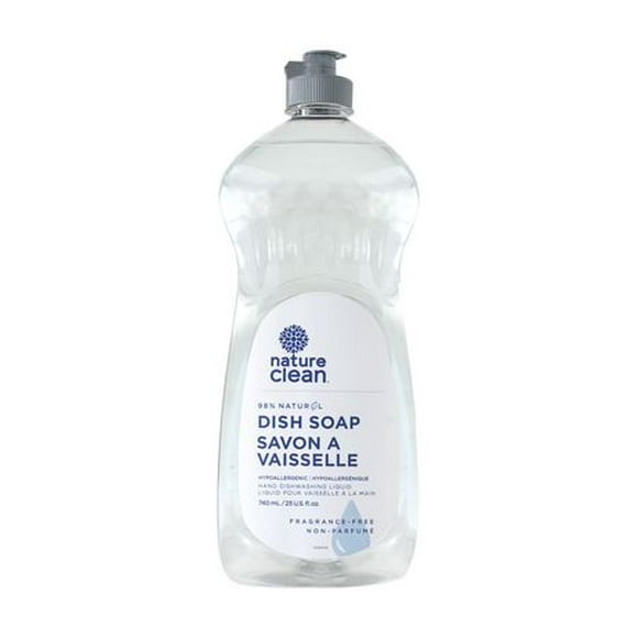 Nature Clean Dishwashing Liquid - Fragrance Free, Fragrance Free 740ml