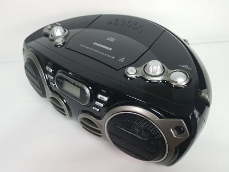 sylvania bluetooth portable cd radio boombox