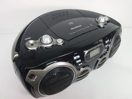 sylvania bluetooth portable cd radio boombox