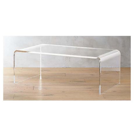 Heavenly Collection Large Clear Acrylic Coffee Table ...