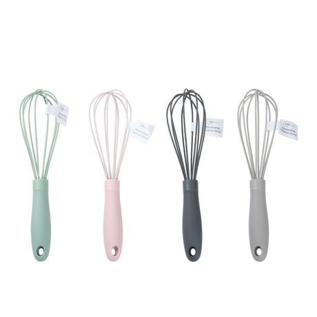 Mainstays Assorted Color Silicone Whisk, 4 Colors, MS  Silicone Whisk, 4 Colors