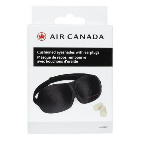 Air Canada Cushioned eyeshades<br>with Earplugs, Eyeshades with Earplugs