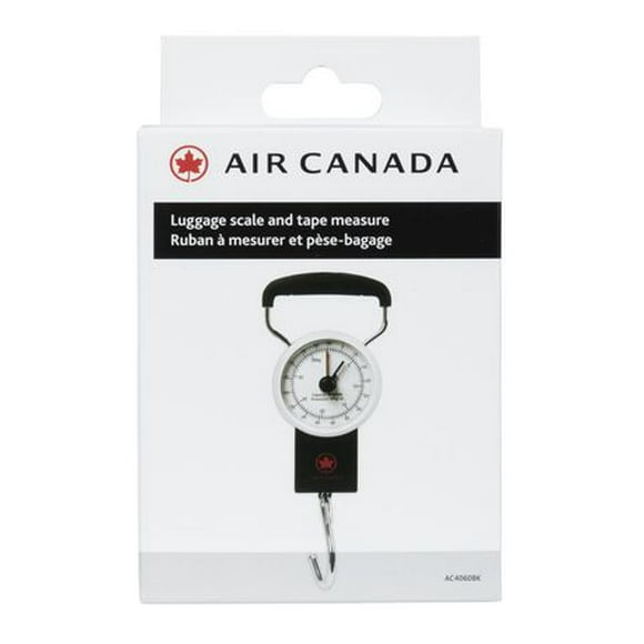 Ruban à mesurer et pèse-bagage jusq'à 37.6 kg (83 ln) par L'Air Canada Ruban à mesurer
