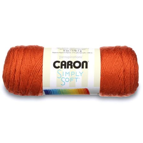 Caron® Fil Simply Soft®, Acrylique #4 Moyen, 6oz/170g, 315 Yards