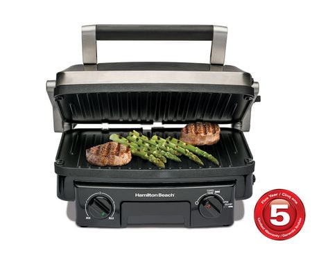 Hamilton Beach 5-in-1 Indoor Grill/Panini/Griddle - Walmart.ca