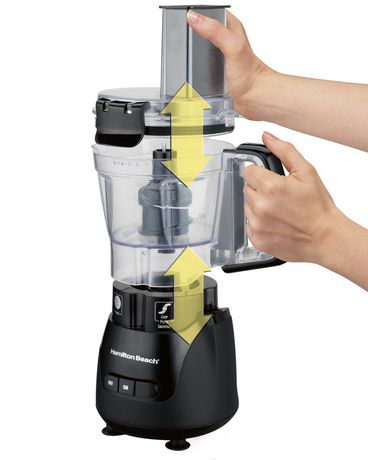 hamilton beach stack and snap food processor 10 cup