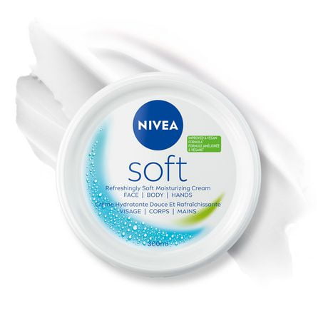 NIVEA Soft All-Purpose Moisturizing Cream, Face, Hand and Body Cream, 300 mL