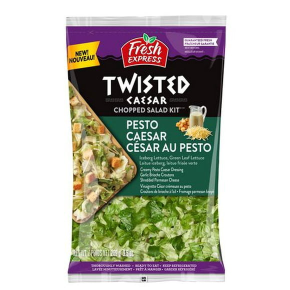 Fresh Express Twisted Caesar Pesto Caesar Chopped Salad Kit, 269 g