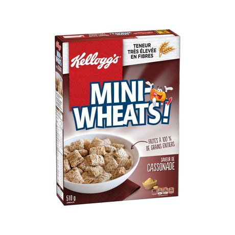 Kellogg's Mini-Wheats Cereal, Brown Sugar flavour, 510g | Walmart Canada