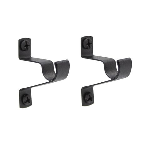 Mainstays Café Rod Brackets - Black | Walmart Canada