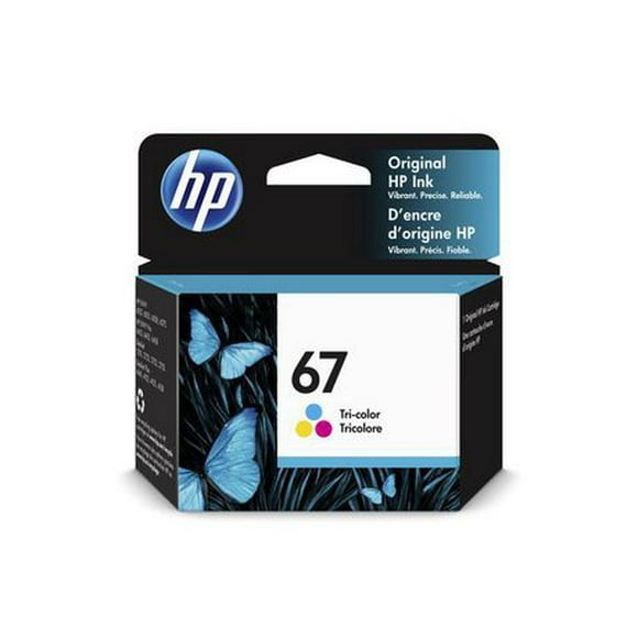 HP 67 Tri-color Original Ink Cartridge (3YM55AN), Average Yield: 100 Pages