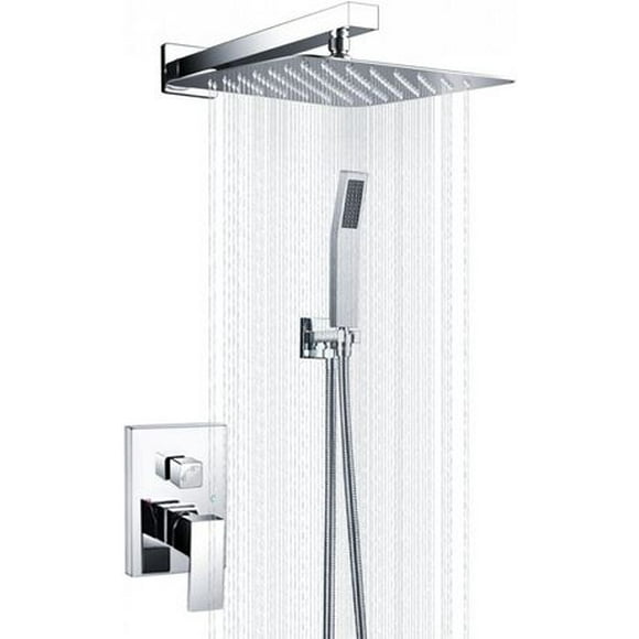 American Imaginations Wall Mount Stainless Steel Shower Kit In Chrome Color AI-34365