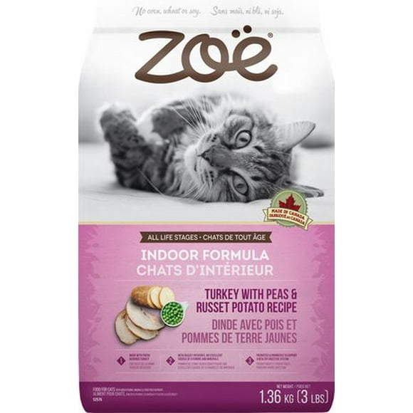 Zoë Indoor Turkey with Peas And Russet Potato Food Recipe for Cats