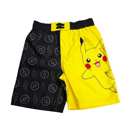 Pokemon Boys Walking Pikachu Swim Trunks, Sizes: XS-XL