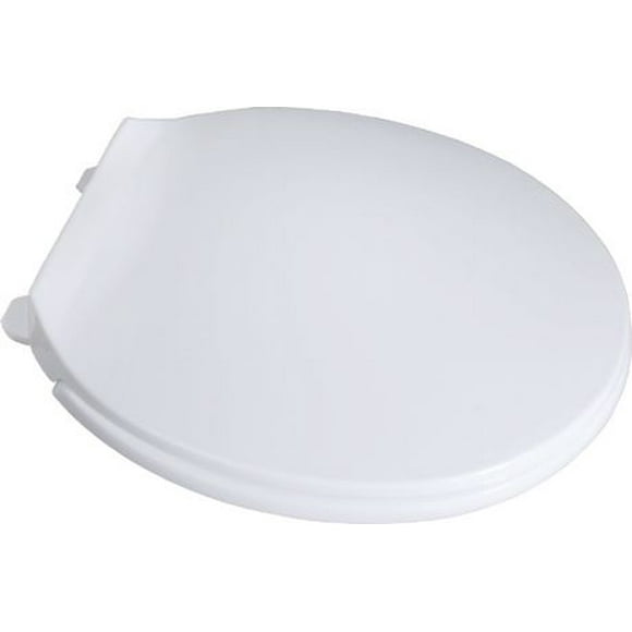 Exquisite Round White Plastic Toilet Seat, Colour: White