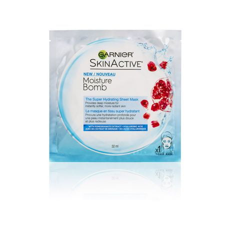 Garnier moisture bomb super hydrating sheet mask