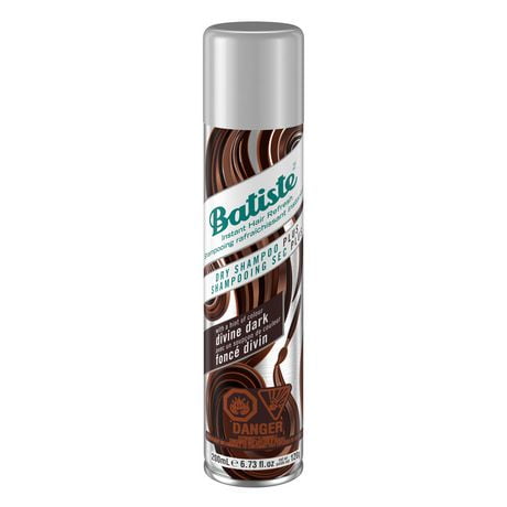 Batiste Plus Divine Dark Dry Shampoo, 200 mL,  For Dark Brown Hair