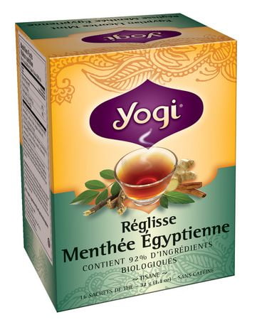 herbal teas egyptian licorice yogi mint tea bags