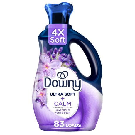 Downy Ultra Soft Fabric Softener Liquid, Calm, Lavender and Vanilla Bean, 1.66L