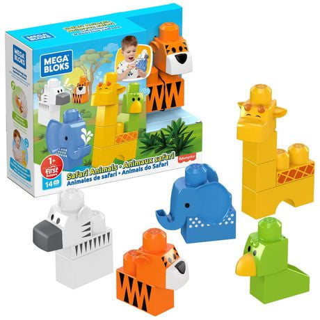 Mega Bloks Safari Animals - 14 Blocks | Walmart Canada