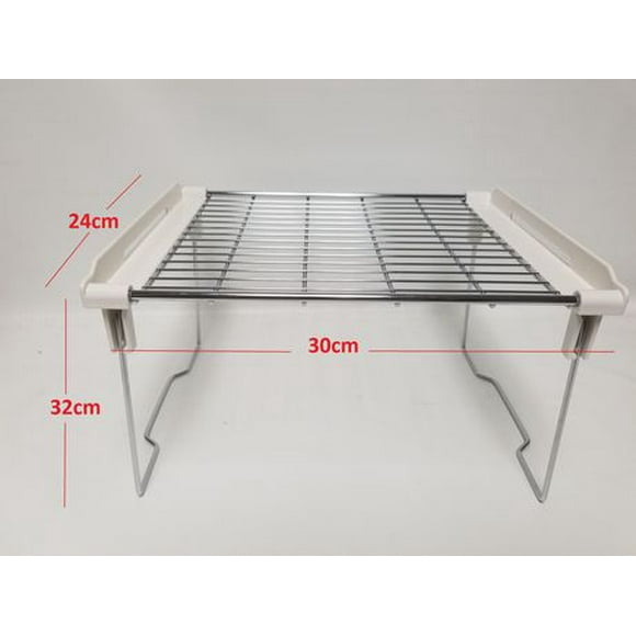 Sunwealth Heavy Duty Stainless Steel Pantry Shelf / Organizer / Universal Locker Shelf. Foldable and Stackable