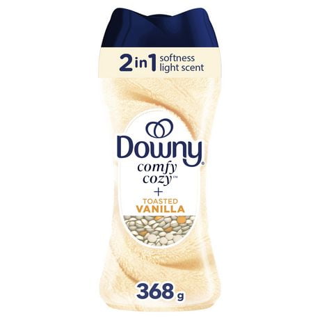 Downy Comfy Cozy In-Wash Laundry Scent Booster Beads, Toasted Vanilla Scent, Softness and Freshness, 368G